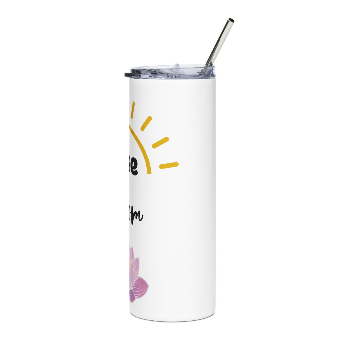 Rise & Bloom Tumbler | 20oz Stainless Steel Skinny Tumbler