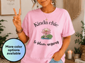 Kinda Chic to Bloom Anyway Shirt, Lotus Flower Graphic Tee, Positive Motivational T-Shirt for Women, Trendy Feminine Gift, Self Love Tshirt