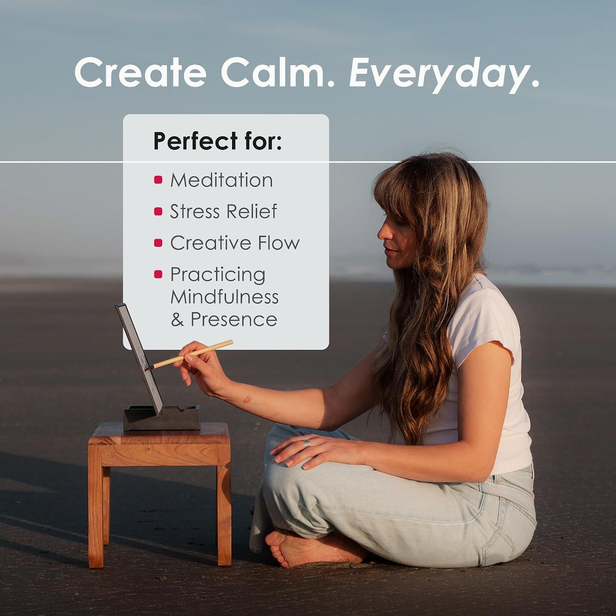 Buddha Board– the Original Water Painting Board for Mindfulness & Creativity – Unique Gift for Artists, Adults & Kids – Mess-Free Zen Art Supplies
