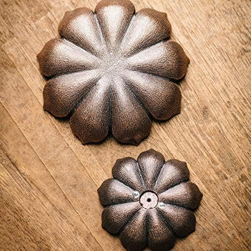 Lotus Flower Incense Burner, Incense Holder for Sticks, Brass Lotus Incense Stick Holder and Detachable Ash Catcher