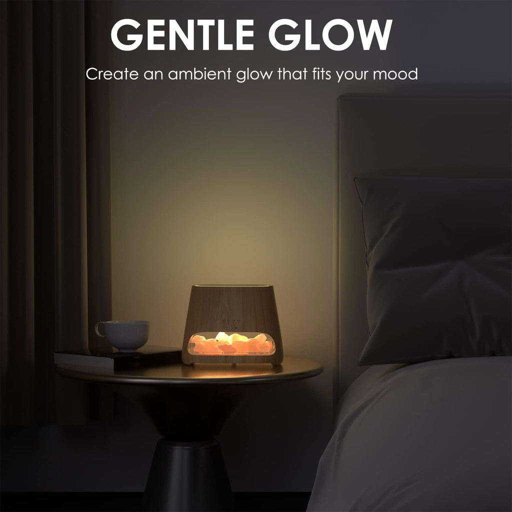 2-In-1 Essential Oil Diffuser for Home & Himalayan Salt Lamp, 150Ml