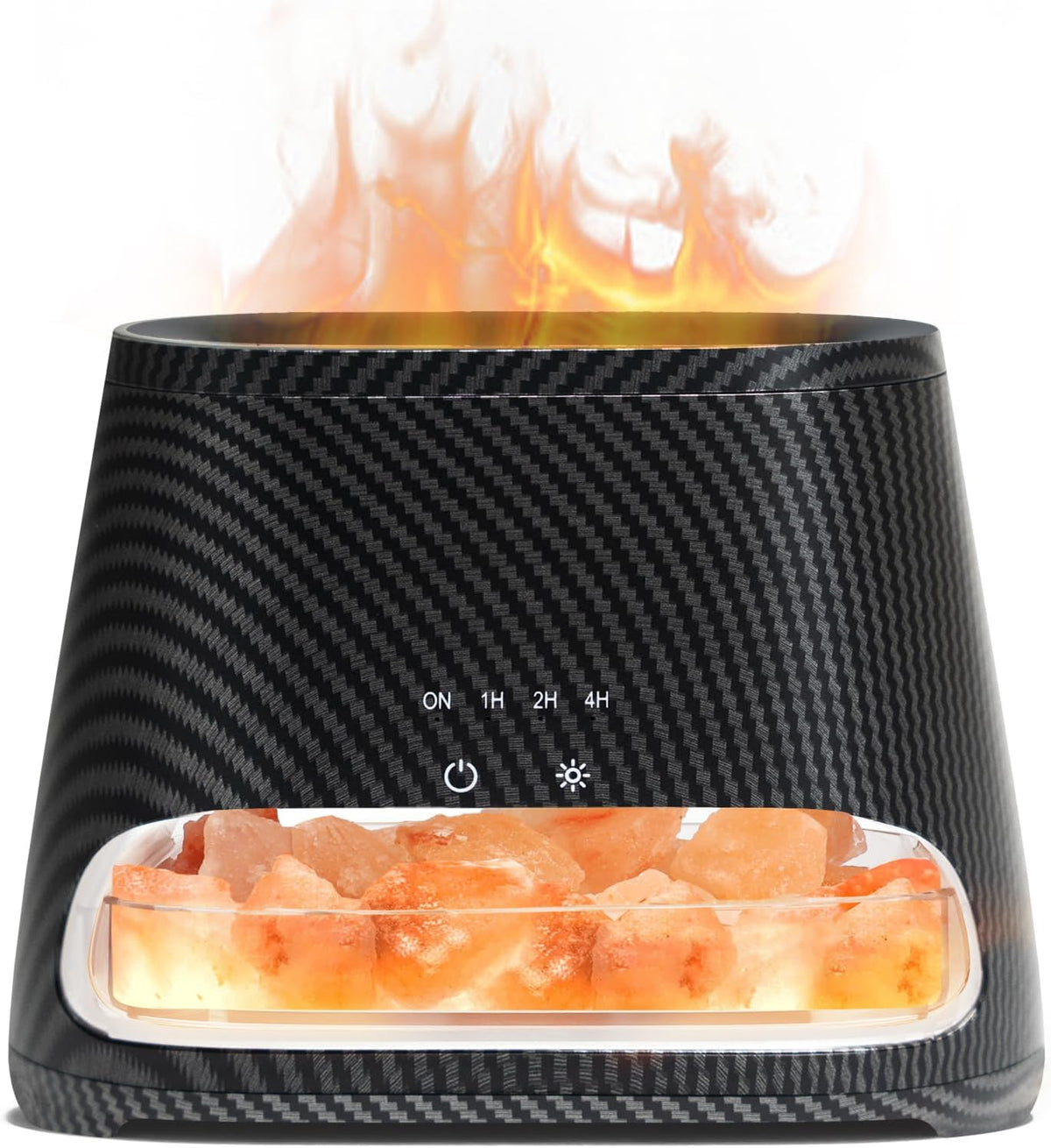 2-In-1 Essential Oil Diffuser for Home & Himalayan Salt Lamp, 150Ml