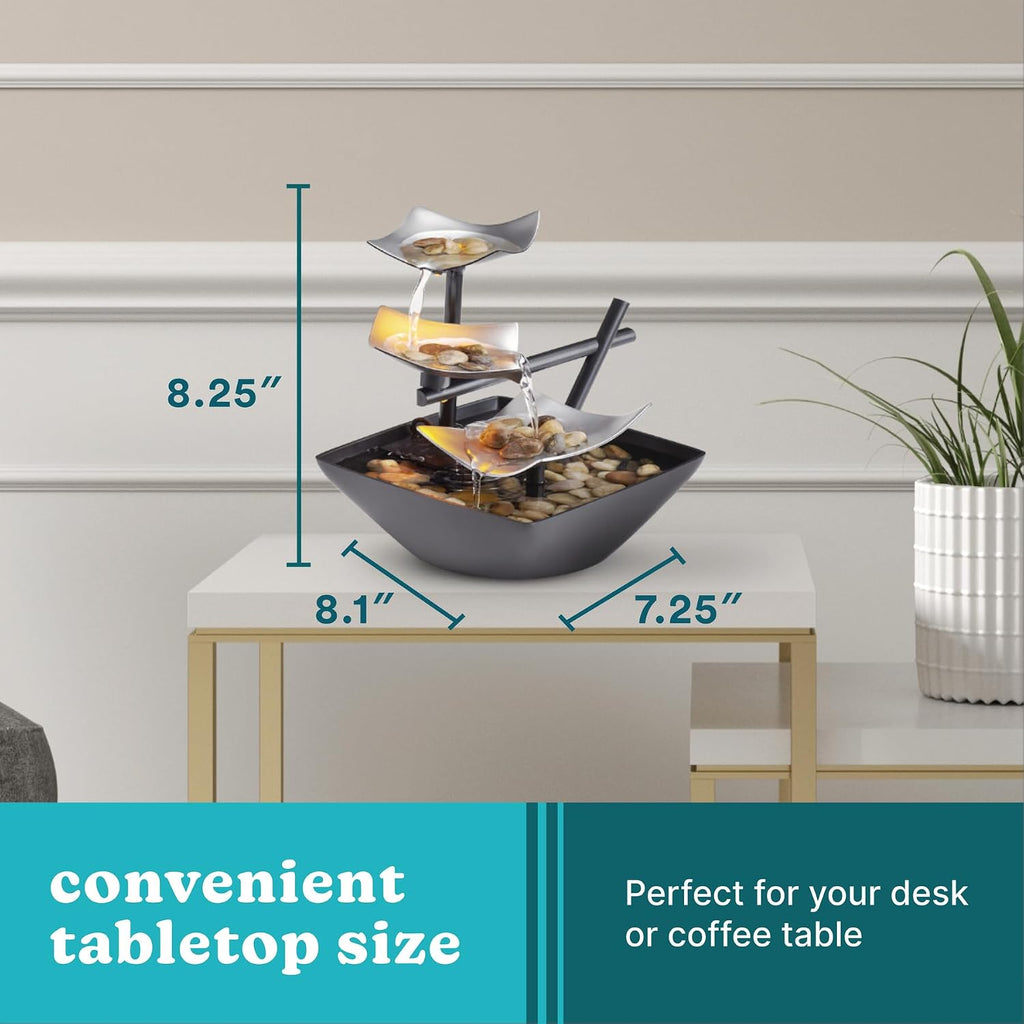 Tabletop Water Fountain, Home Décor Soothing Sound Machine
