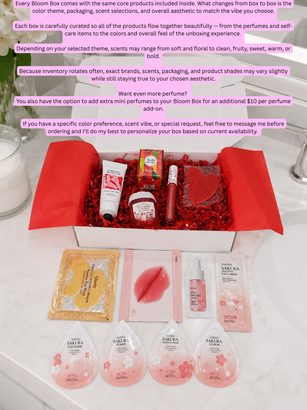 The Bloom Box | Mini Perfume & Self-Care Gift Set – La Vida Lotus
