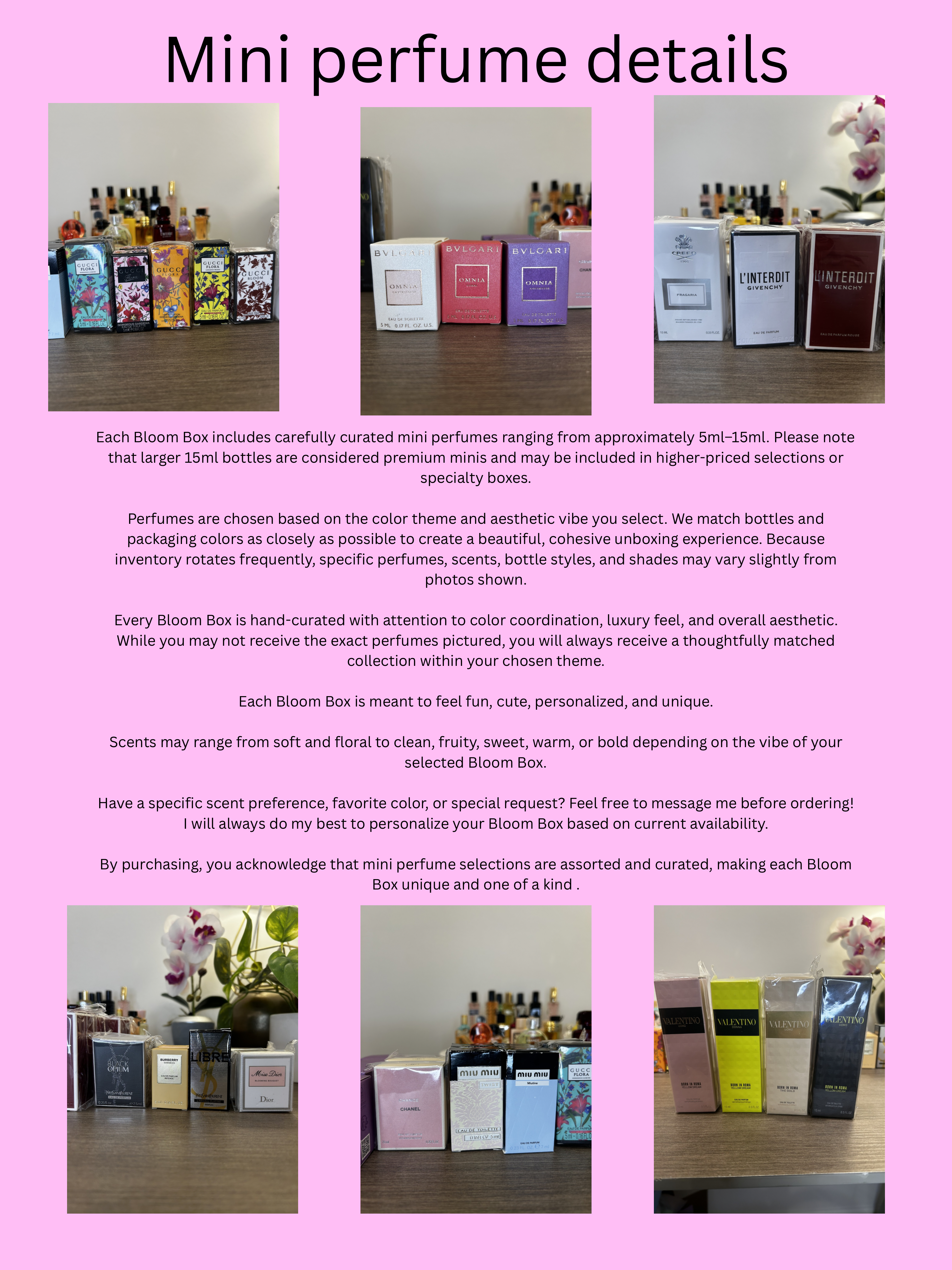 Self Care Bloom Box | Mini Perfume, Beauty Essentials Gift Set for Women