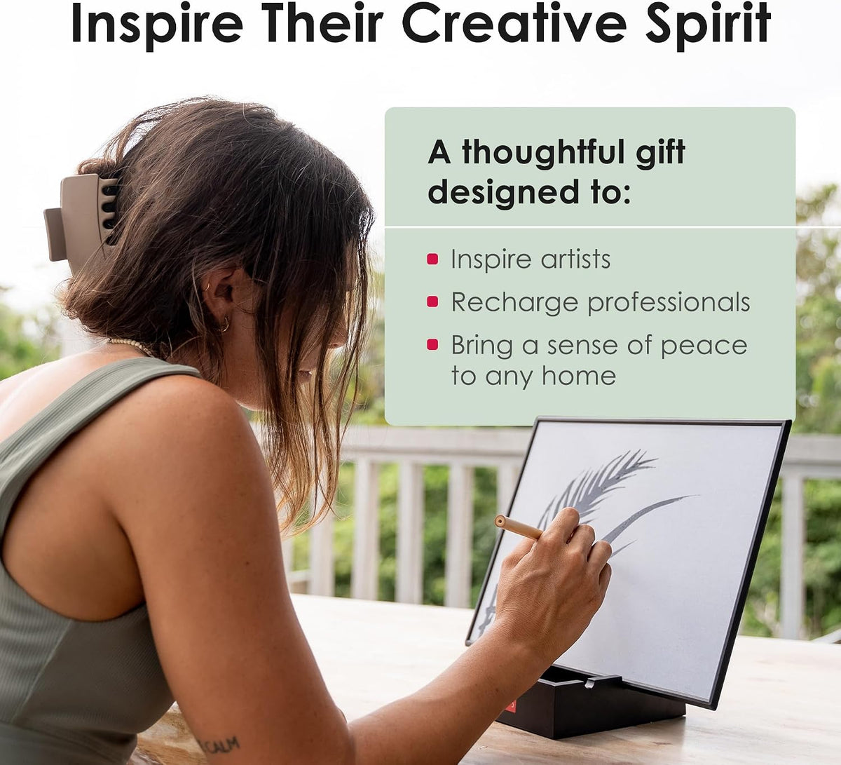 Buddha Board– the Original Water Painting Board for Mindfulness & Creativity – Unique Gift for Artists, Adults & Kids – Mess-Free Zen Art Supplies